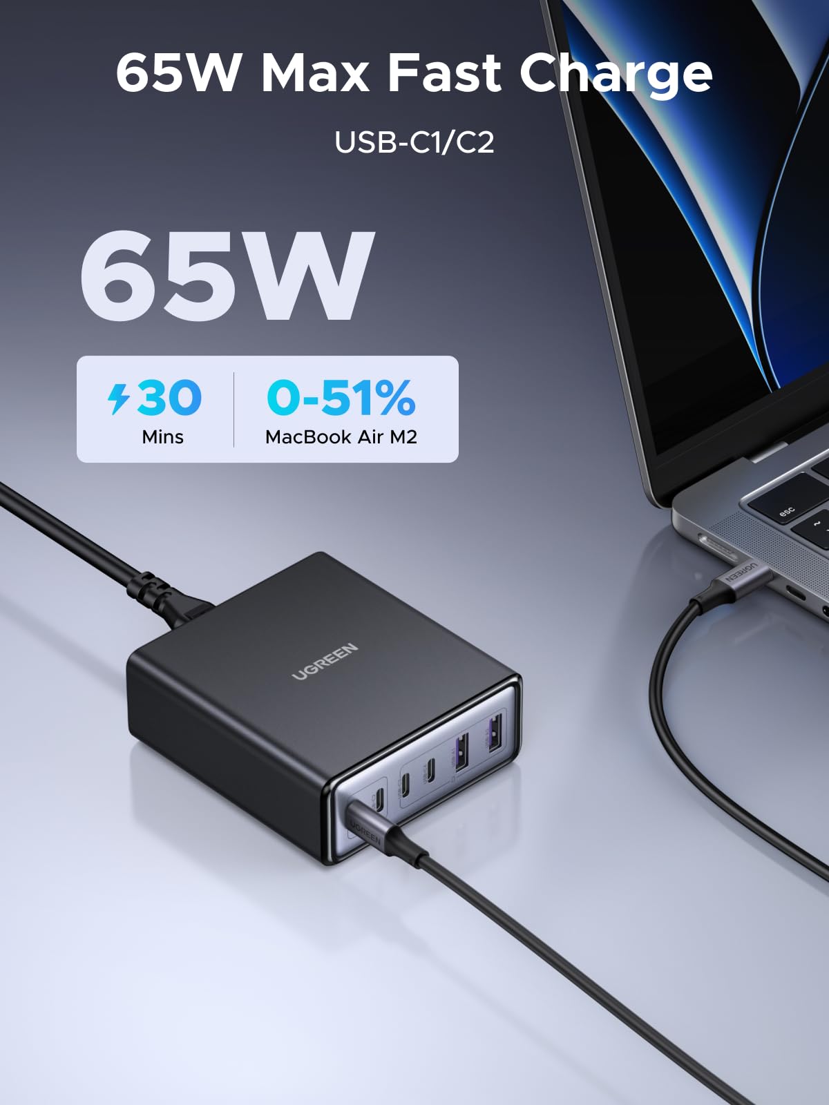 mousebows 100W 6-Port Charger