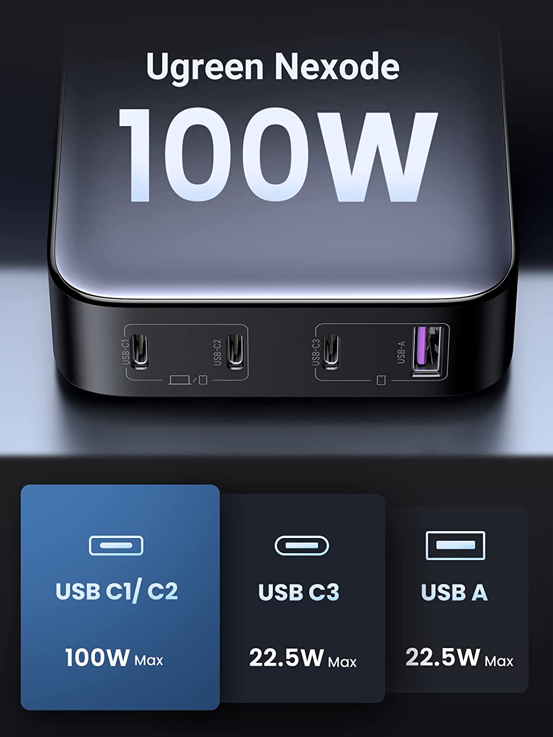mousebows 100W Desktop Charger