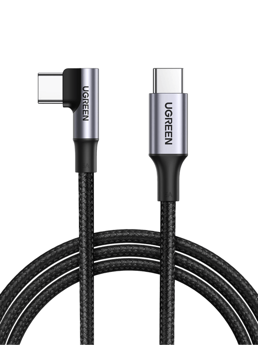 mousebows 100W USB C Cable 90 Degree Type C Charging Cable 10FT