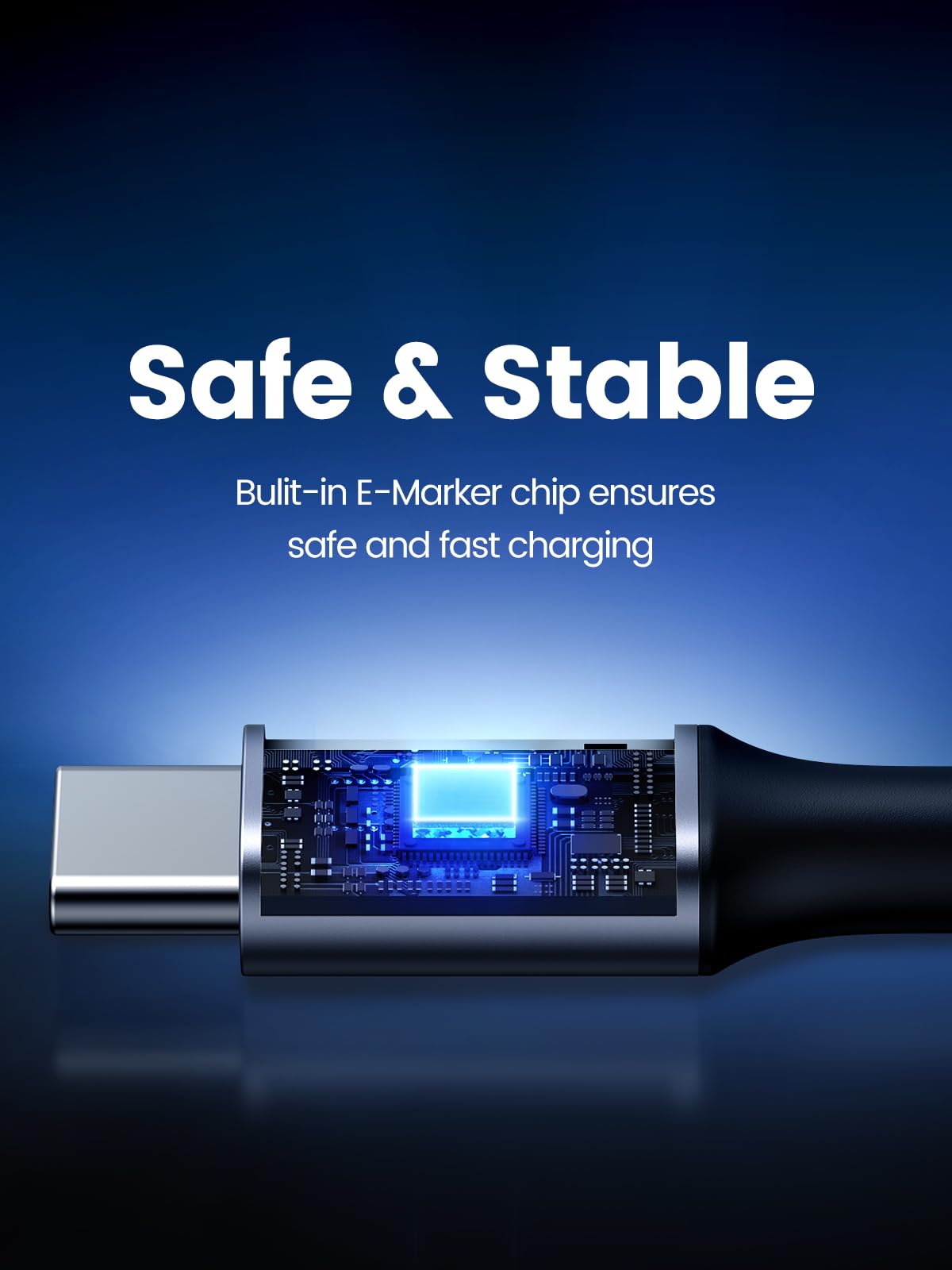 mousebows 100W USB C Cable 90 Degree Type C Charging Cable 10FT