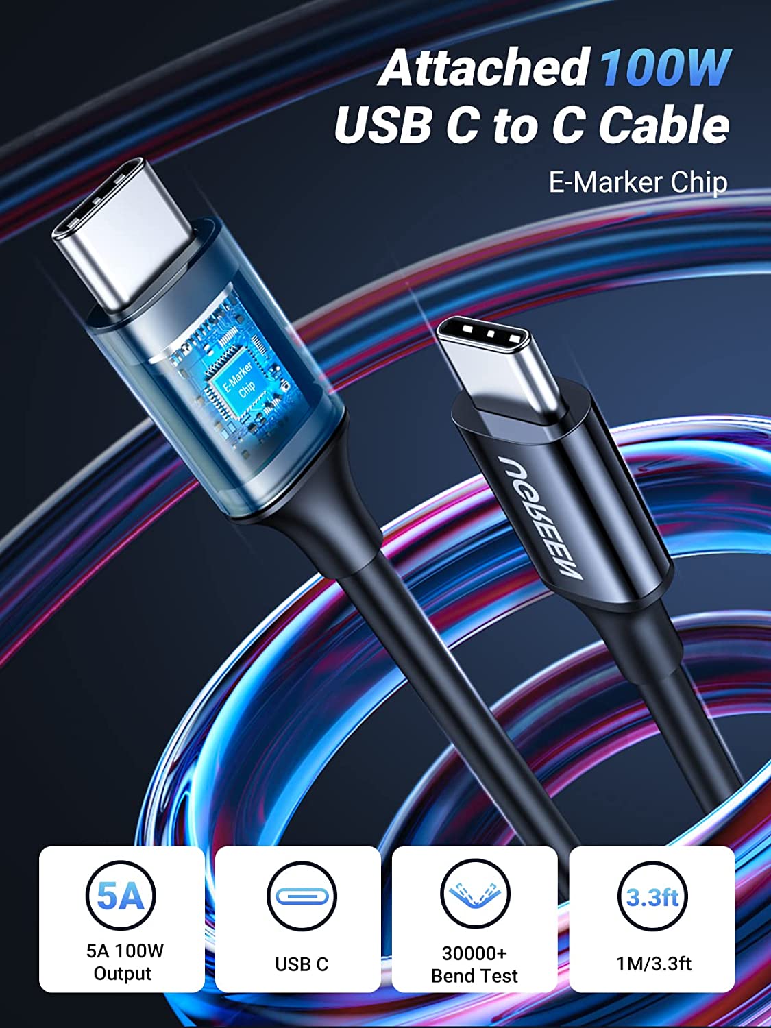 mousebows 130W USB-C Car Charger