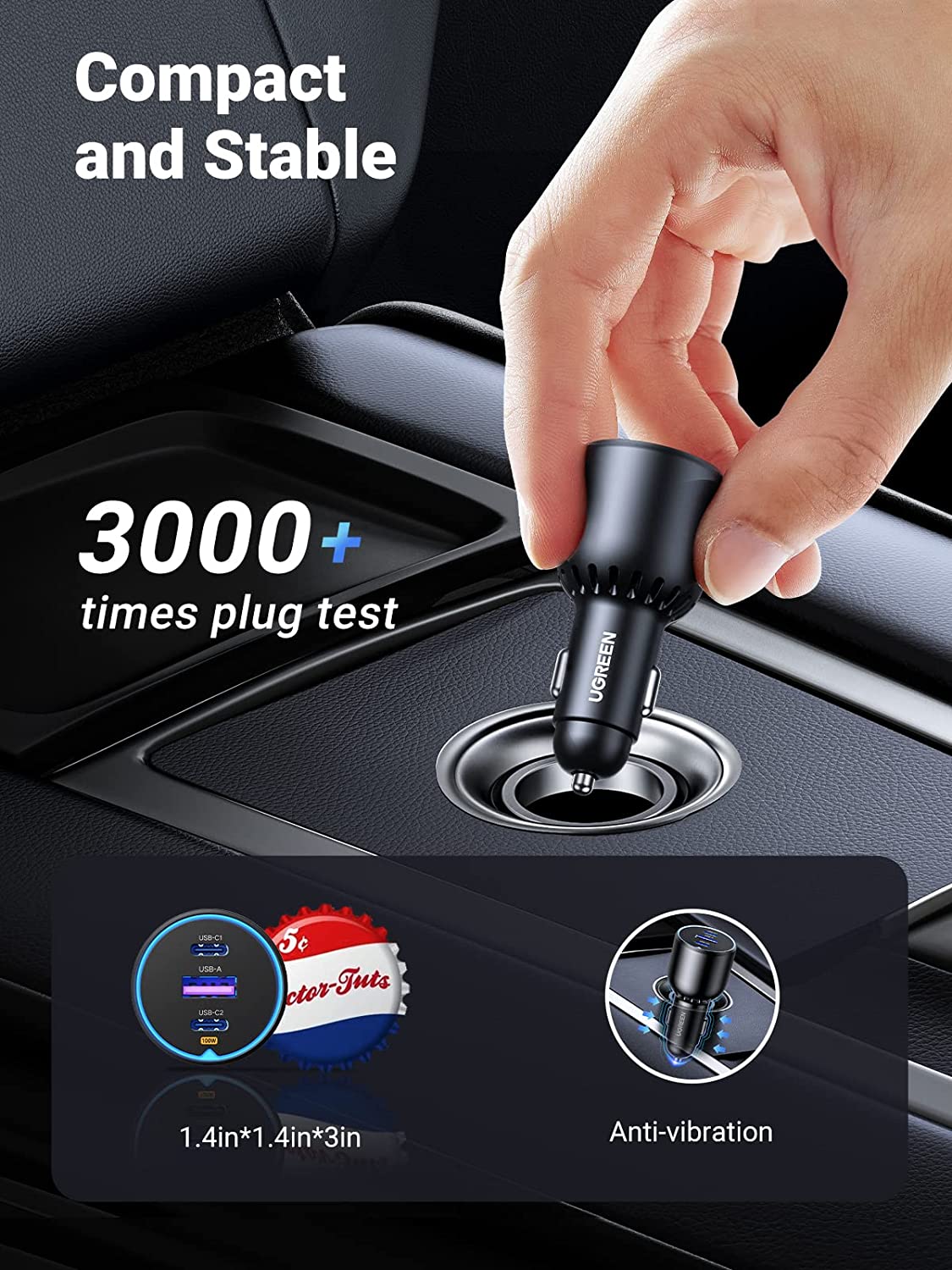 mousebows 130W USB-C Car Charger