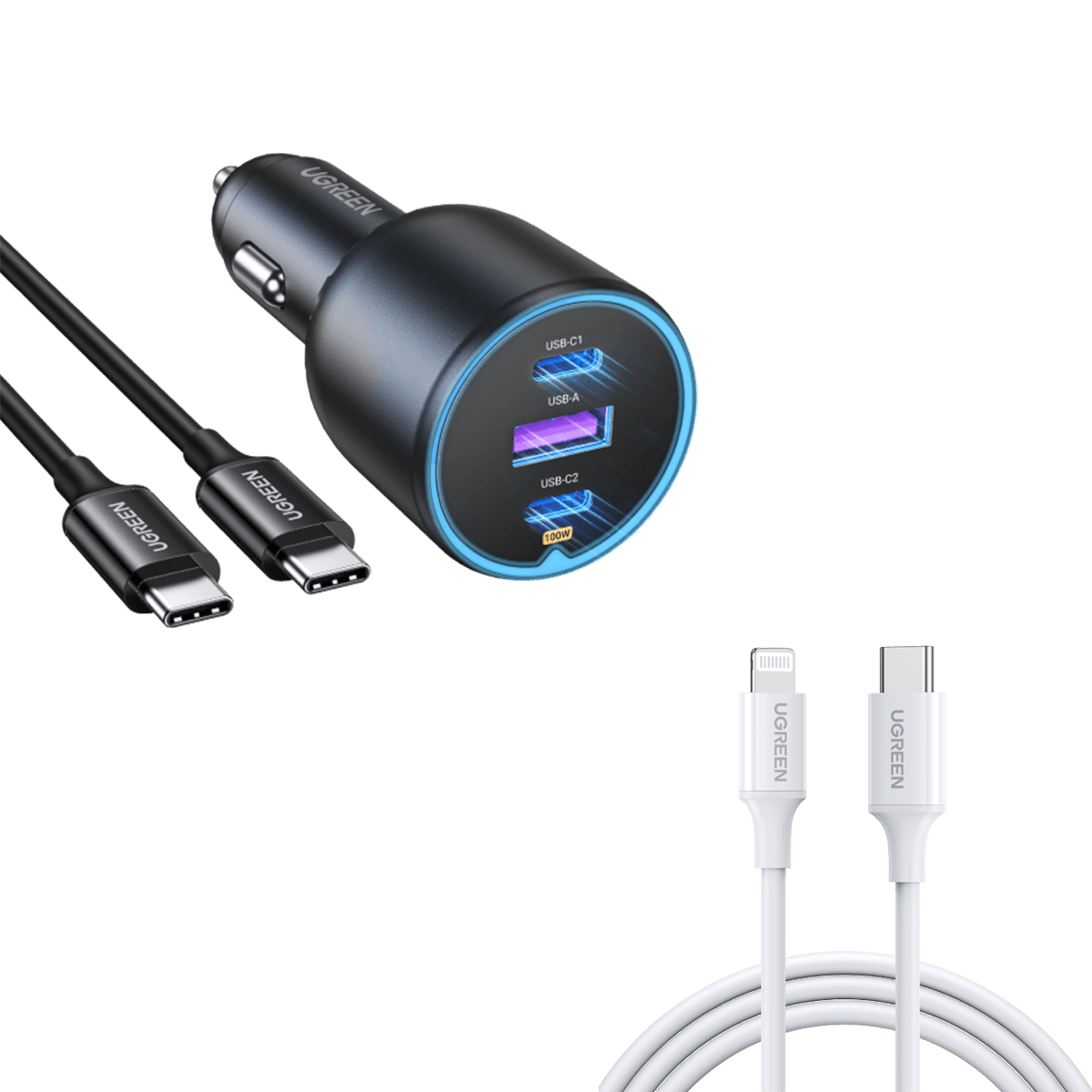 mousebows 130W USB-C Car Charger