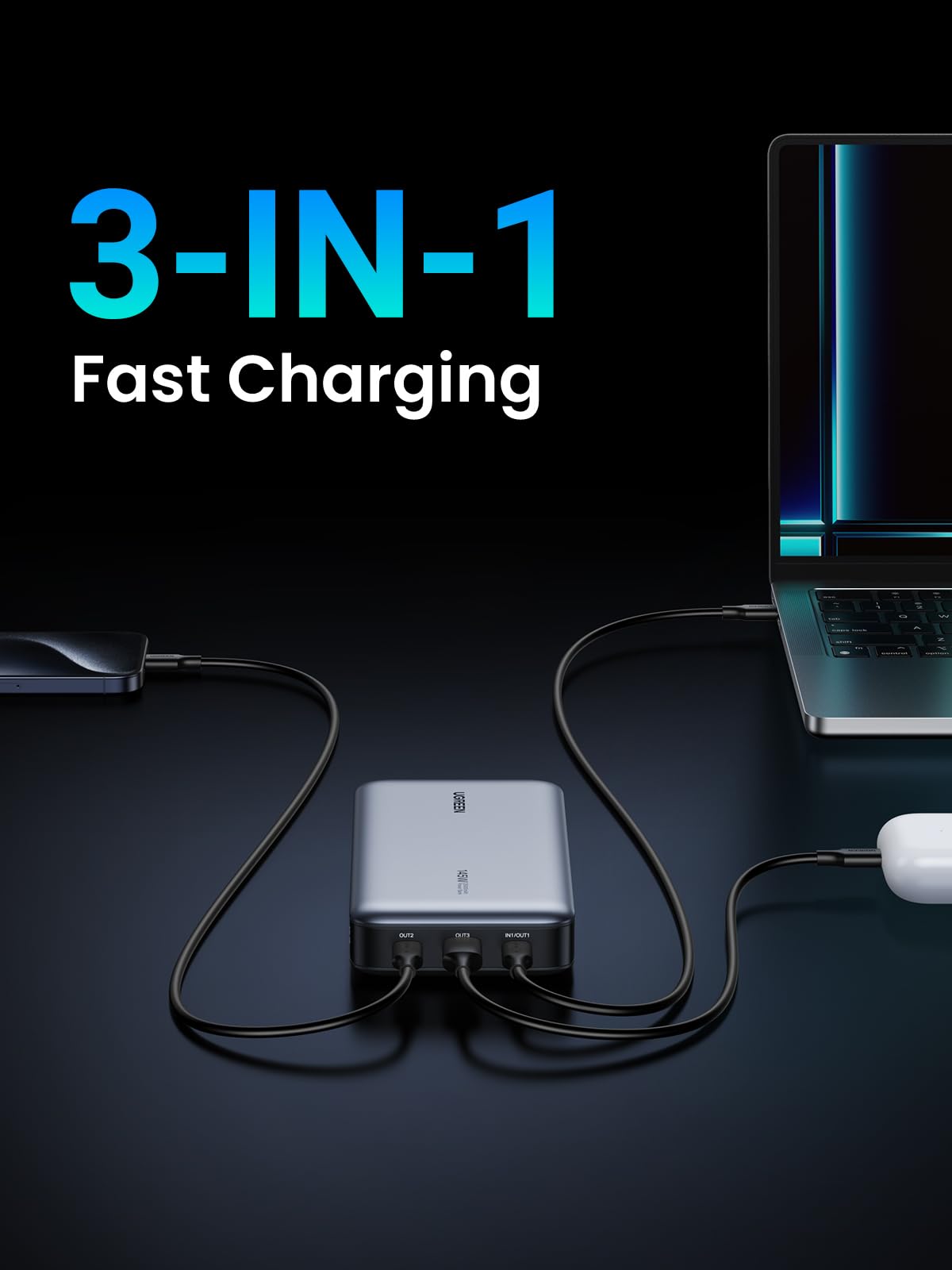 mousebows 145W 25000mAh 3-Port Power Bank
