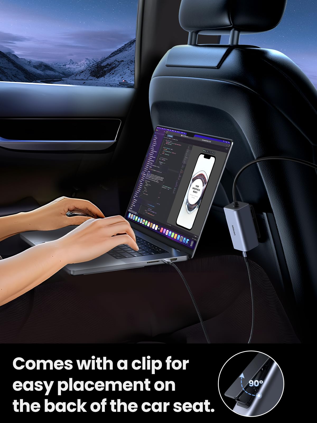 mousebows 150W USB C Car Charger