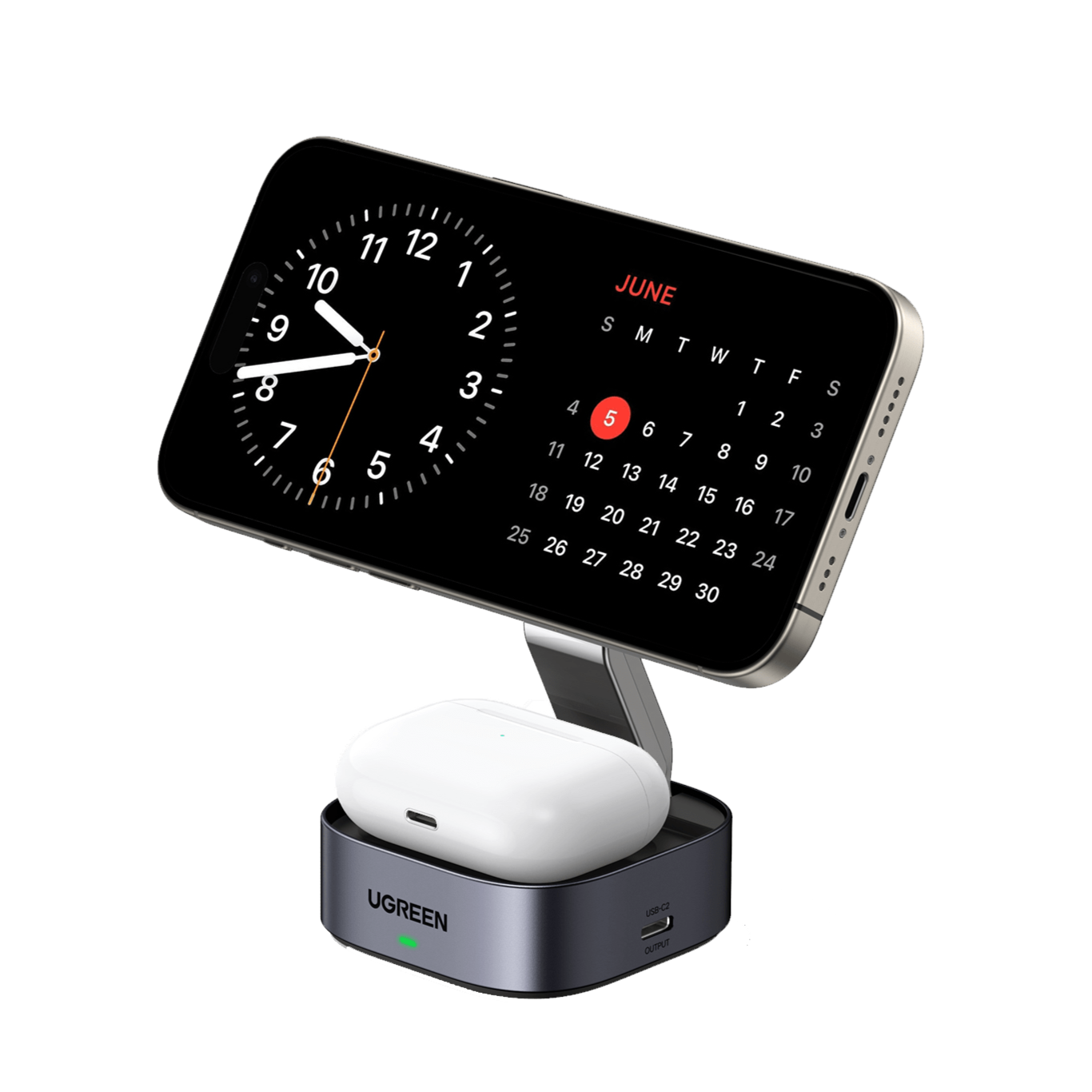 mousebows 2-in-1 Foldable Wireless Fast Charging Station