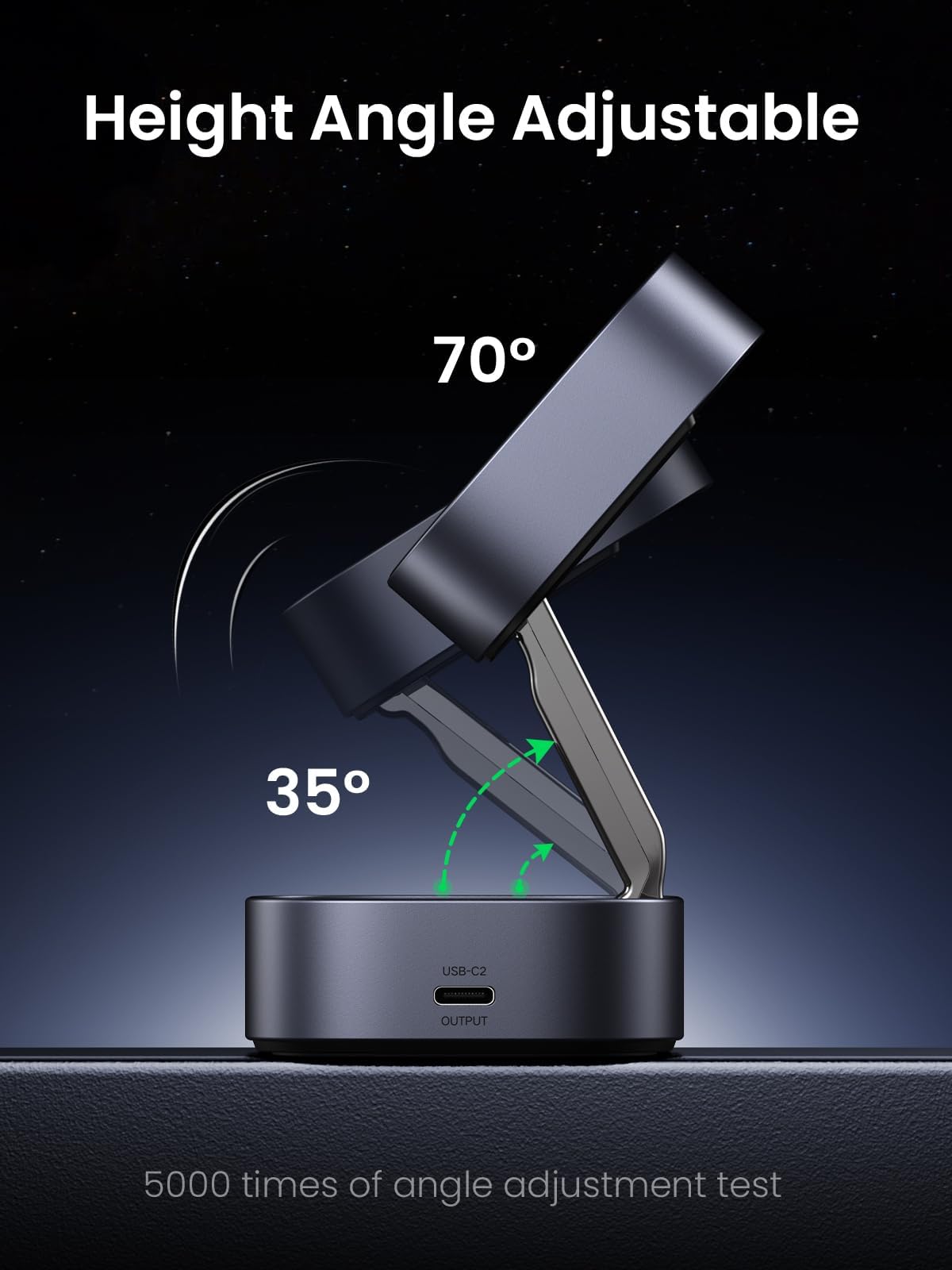 mousebows 2-in-1 Foldable Wireless Fast Charging Station