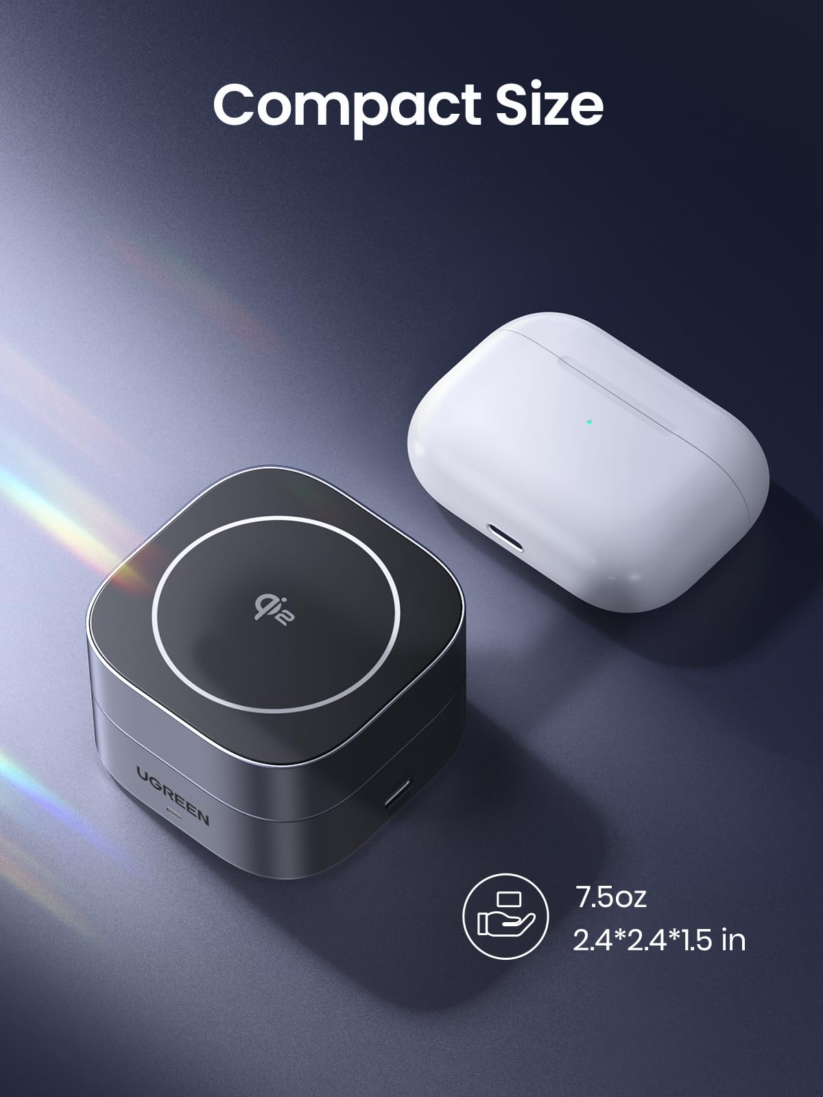 mousebows 2-in-1 Qi2 Magnetic Foldable Fast Charging Station