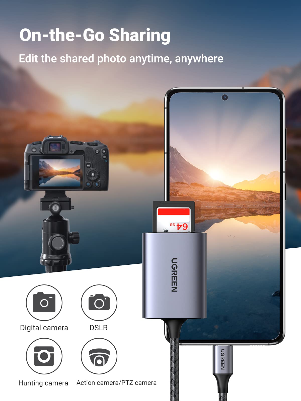 mousebows 2 in 1 USB C SD Card Reader