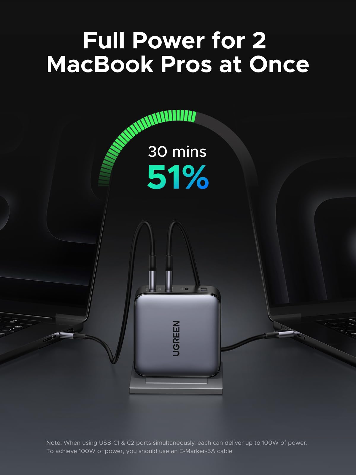 mousebows 200W 4-Port Laptop Charger