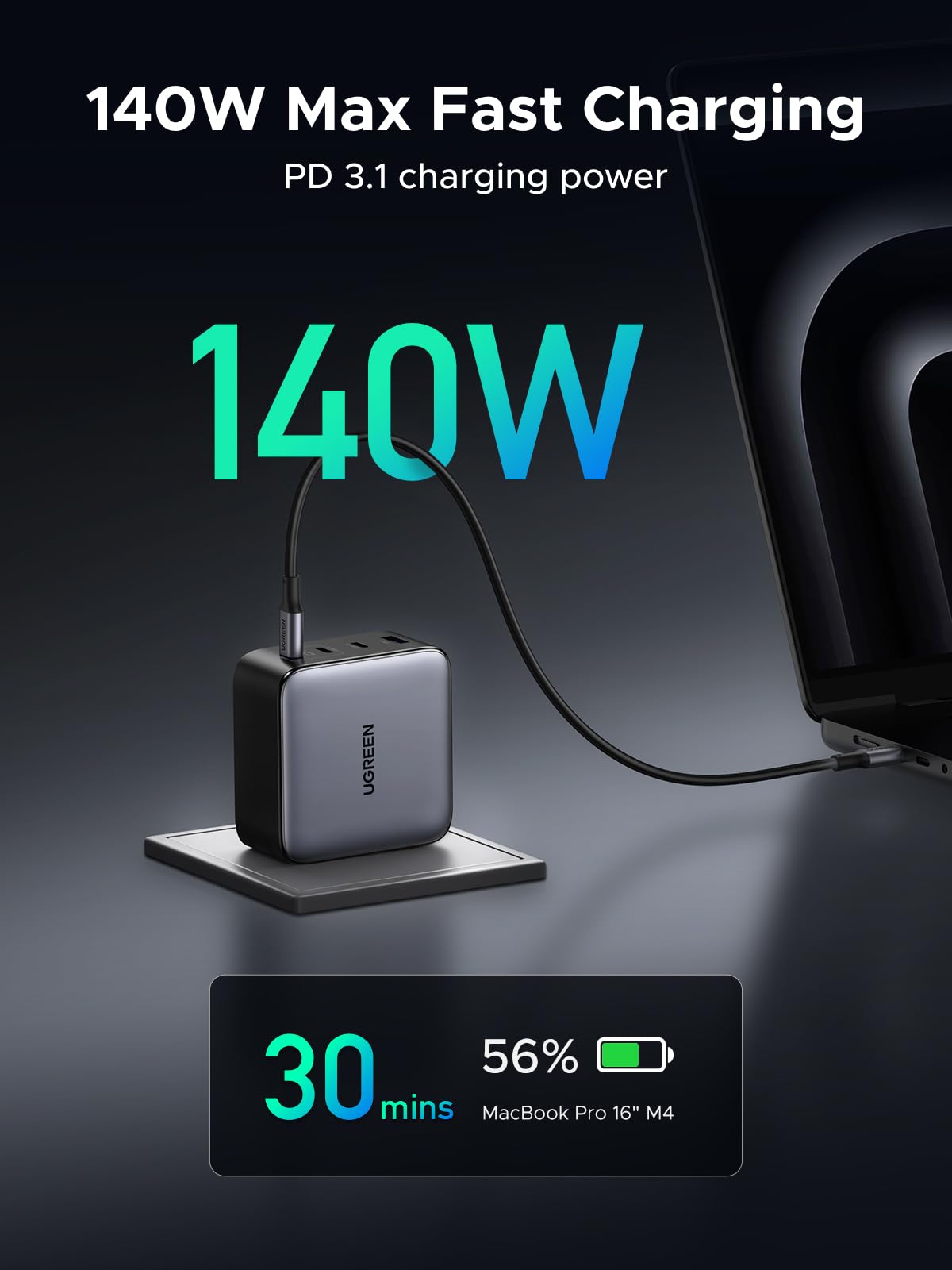 mousebows 200W 4-Port Laptop Charger