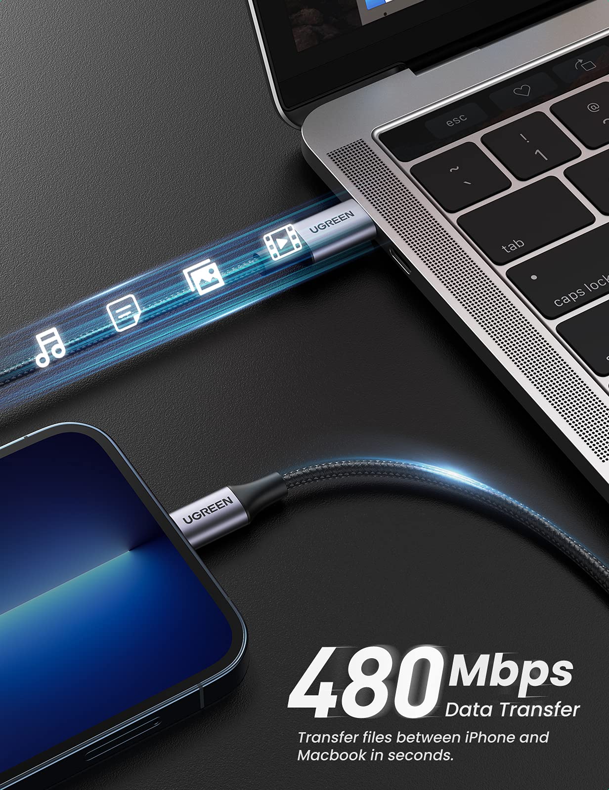 mousebows 20W USB C to Lightning Cable 3.3FT