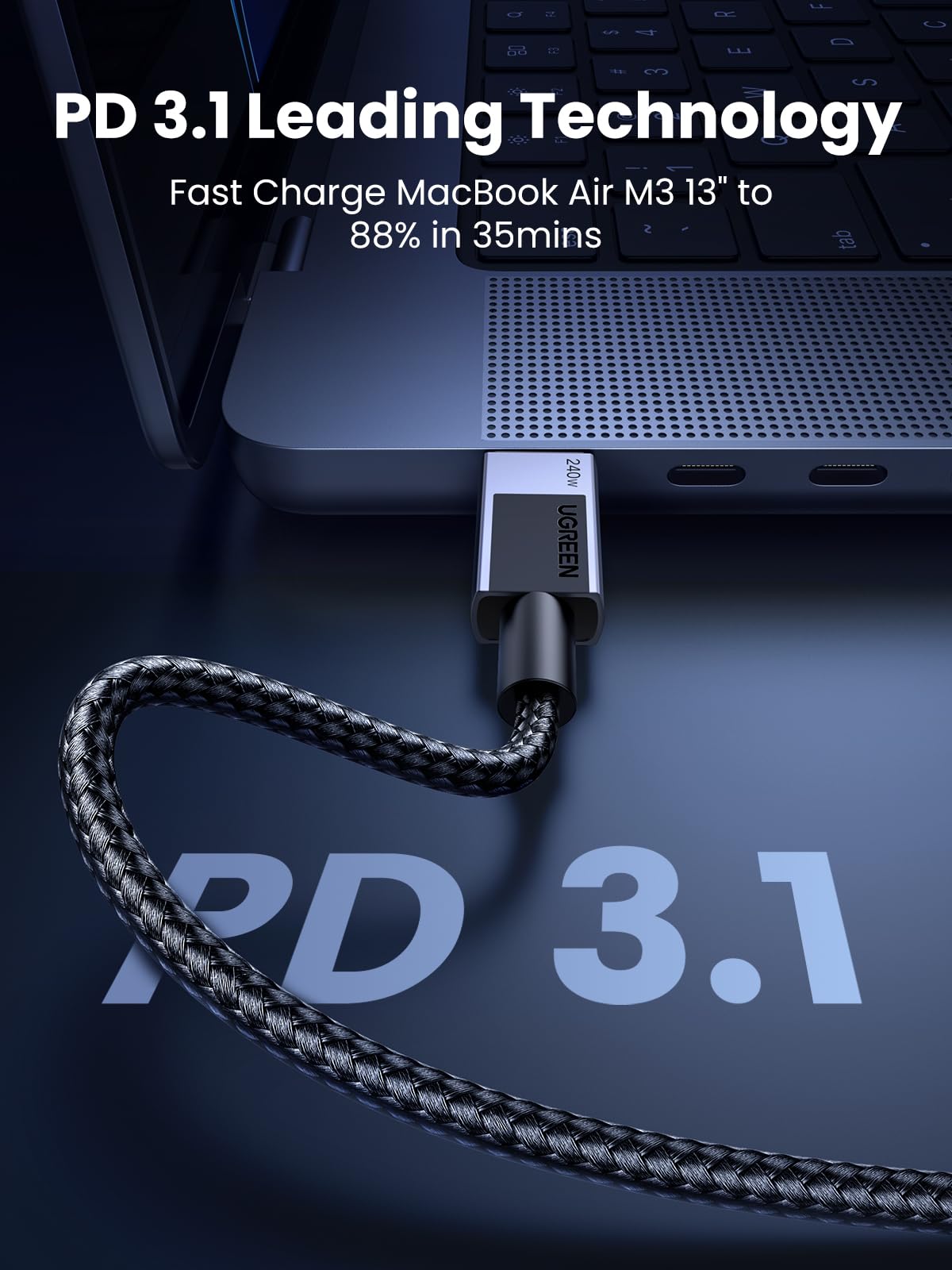mousebows 240W PD 3.1 USB C Charger Cable