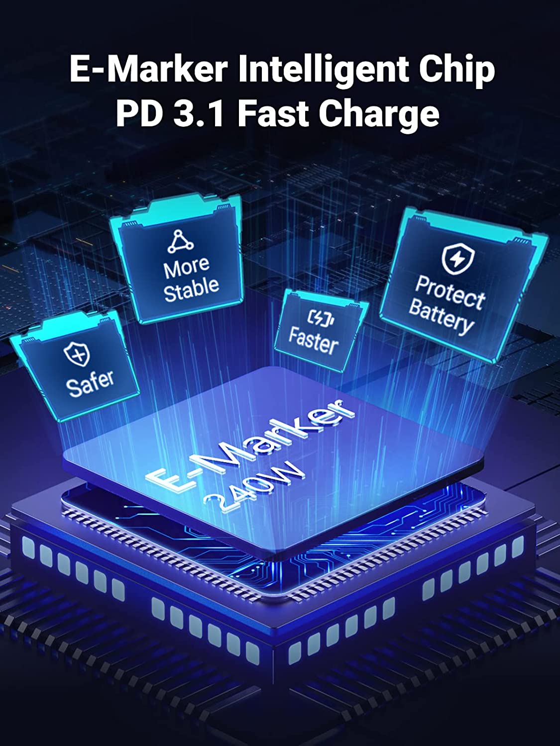 mousebows 240W PD3.1 USB C to USB C Cable