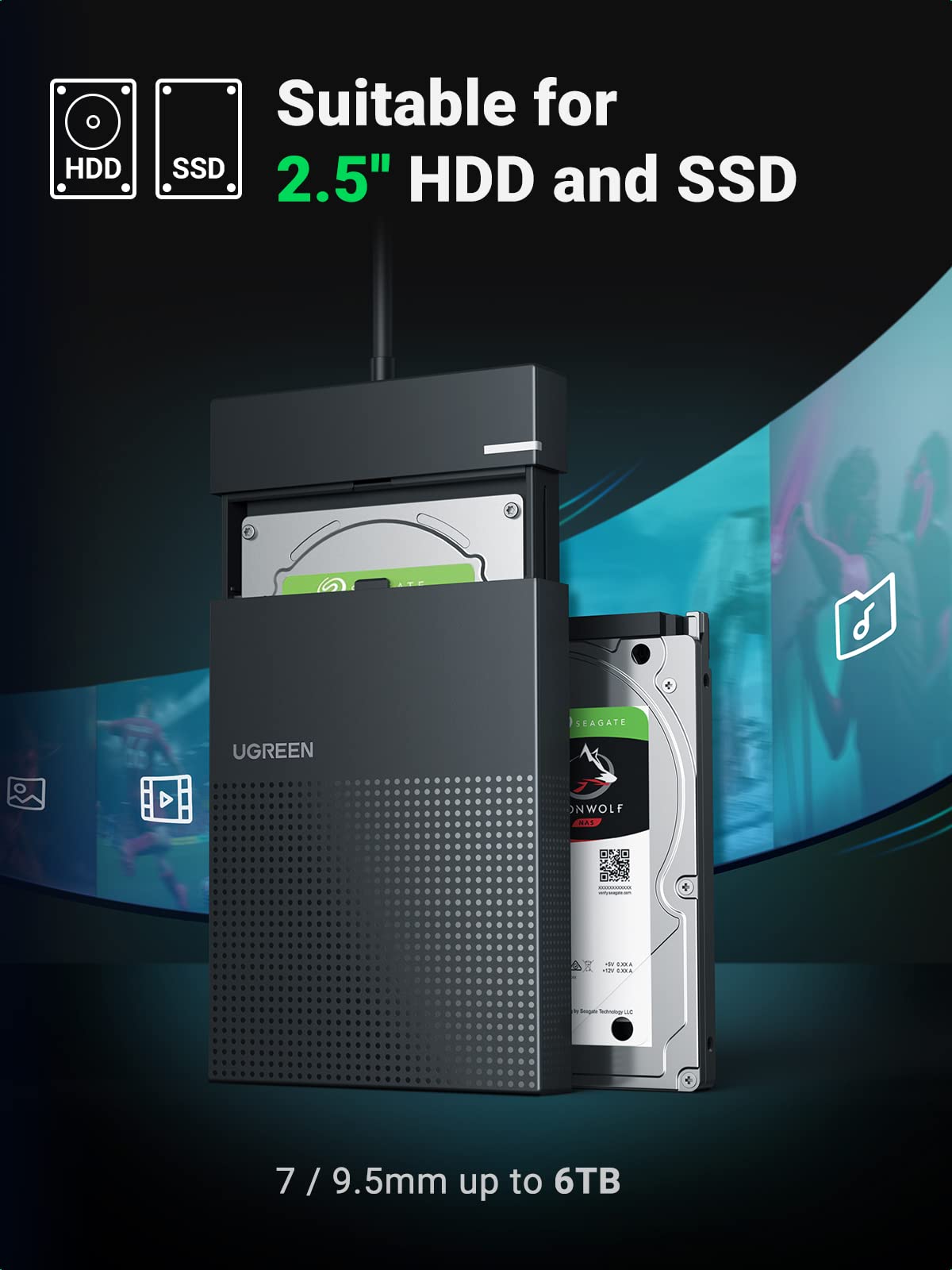 mousebows 2.5 Inch USB Hard Drive Enclosure