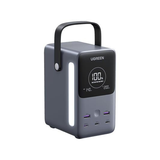 mousebows Portable Power Station 48000mAh 300W with Smart Digital Display
