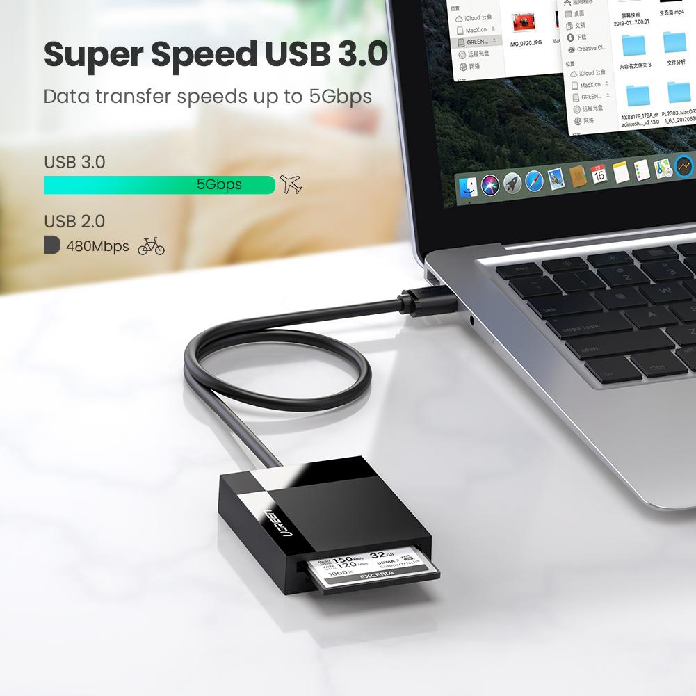 mousebows 4-in-1 USB 3.0 SD/TF Card Reader