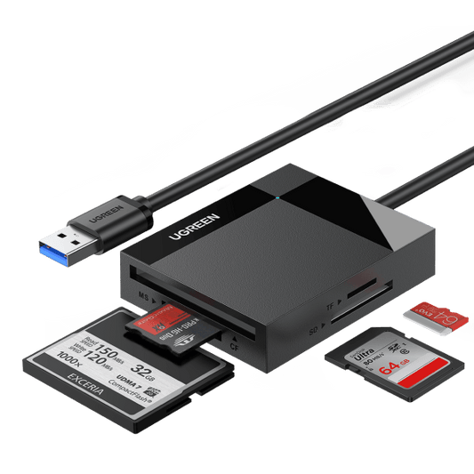 mousebows 4-in-1 USB 3.0 SD/TF Card Reader
