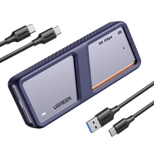 mousebows 40Gpbs Hard Drive Enclosure with Cooling Fan