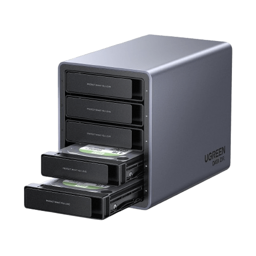 mousebows 5 Bay USB C RAID Hard Drive Enclosure 100TB