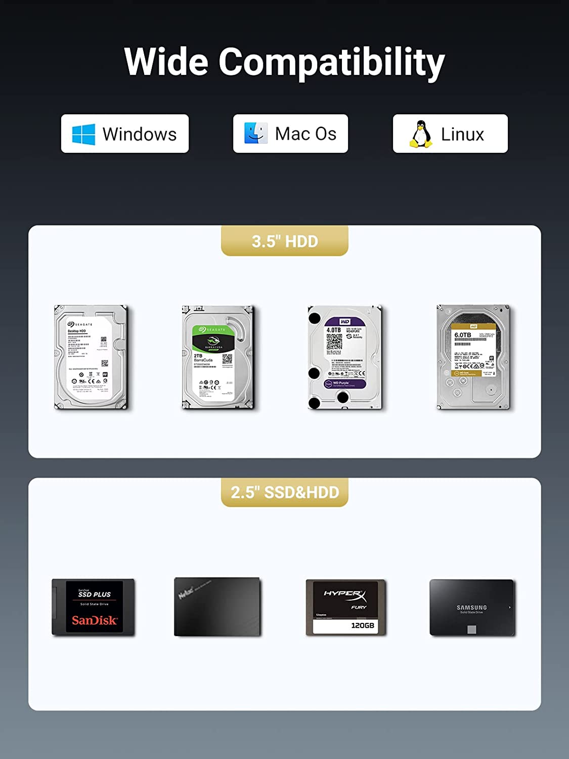 mousebows 5 Bay USB-C to SATA HDD SSD RAID Enclosure