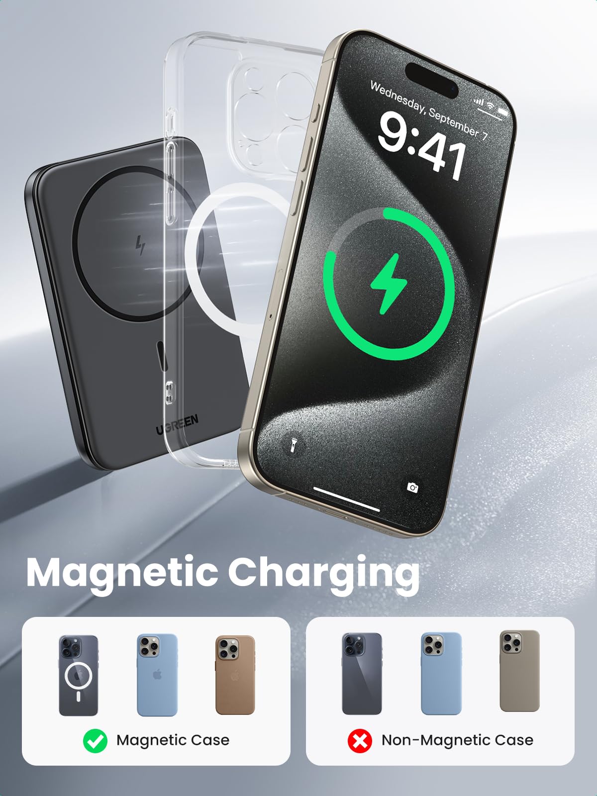 mousebows 5000mAh MagSafe Power Bank for iPhone
