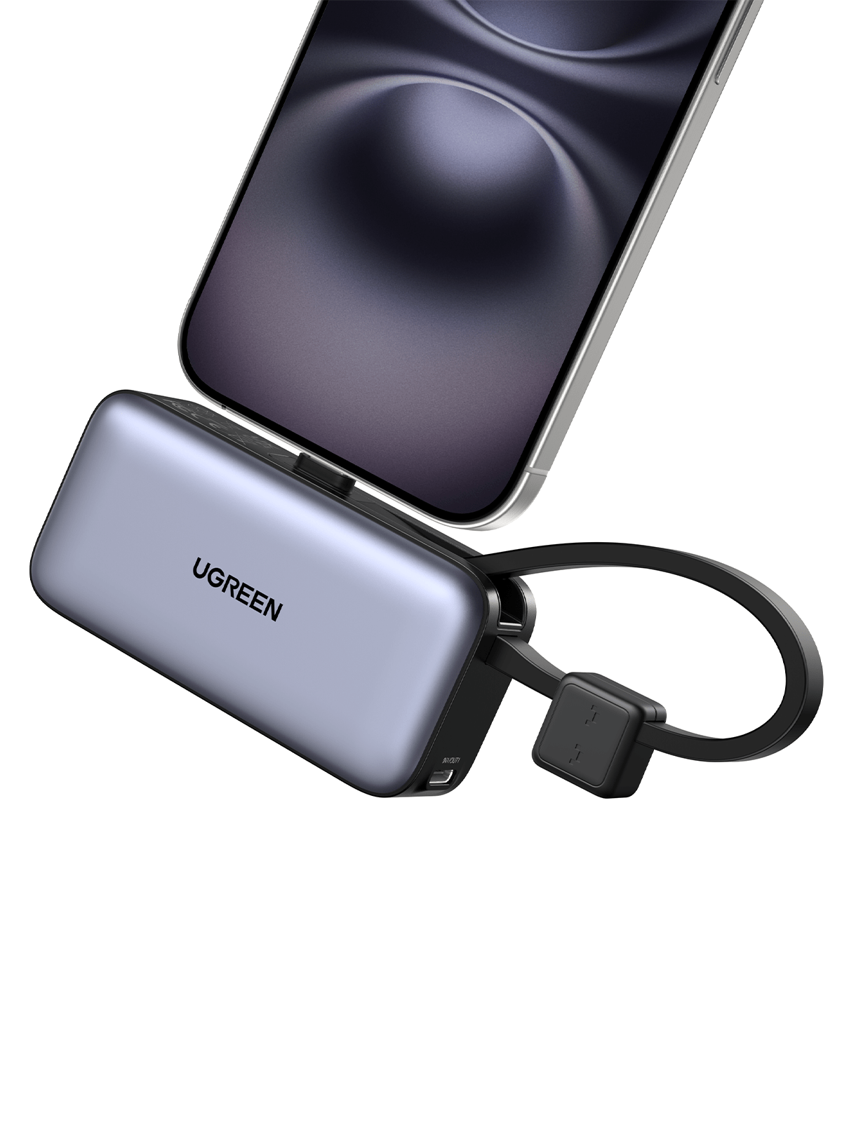 mousebows Mini Power Bank 5000mAh 22.5W with Built-in Cable