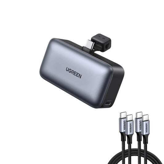 mousebows 5000mAh USB-C Power Bank with Cable
