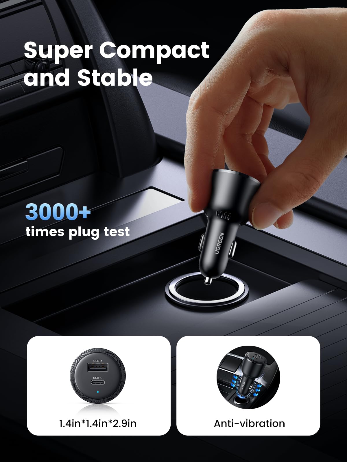 mousebows 63W USB C Car Charger Adapter