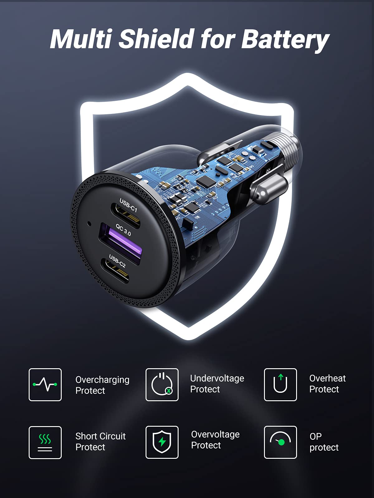 mousebows 69W USB C Car Charger Bundle