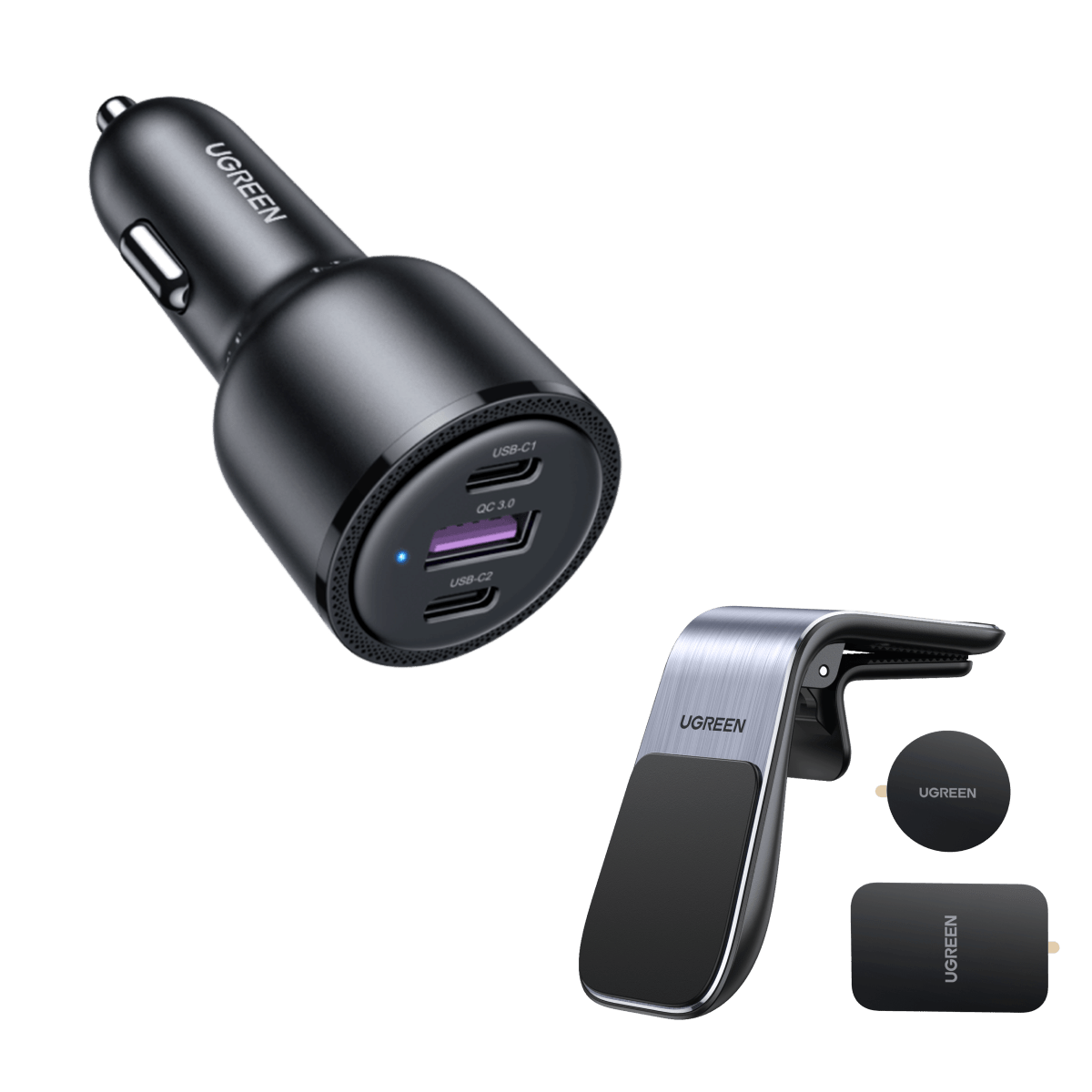 mousebows 69W USB C Car Charger Bundle