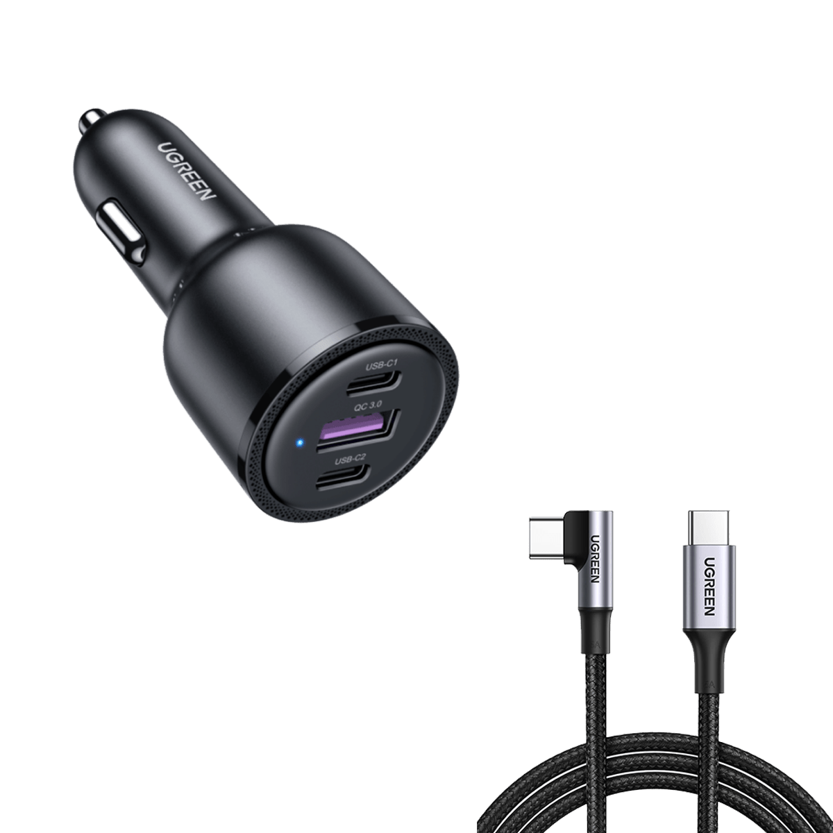 mousebows 69W USB C Car Charger Bundle