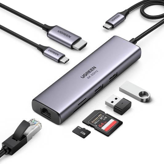 mousebows 7-in-1 USB-C Hub with 4K HDMI