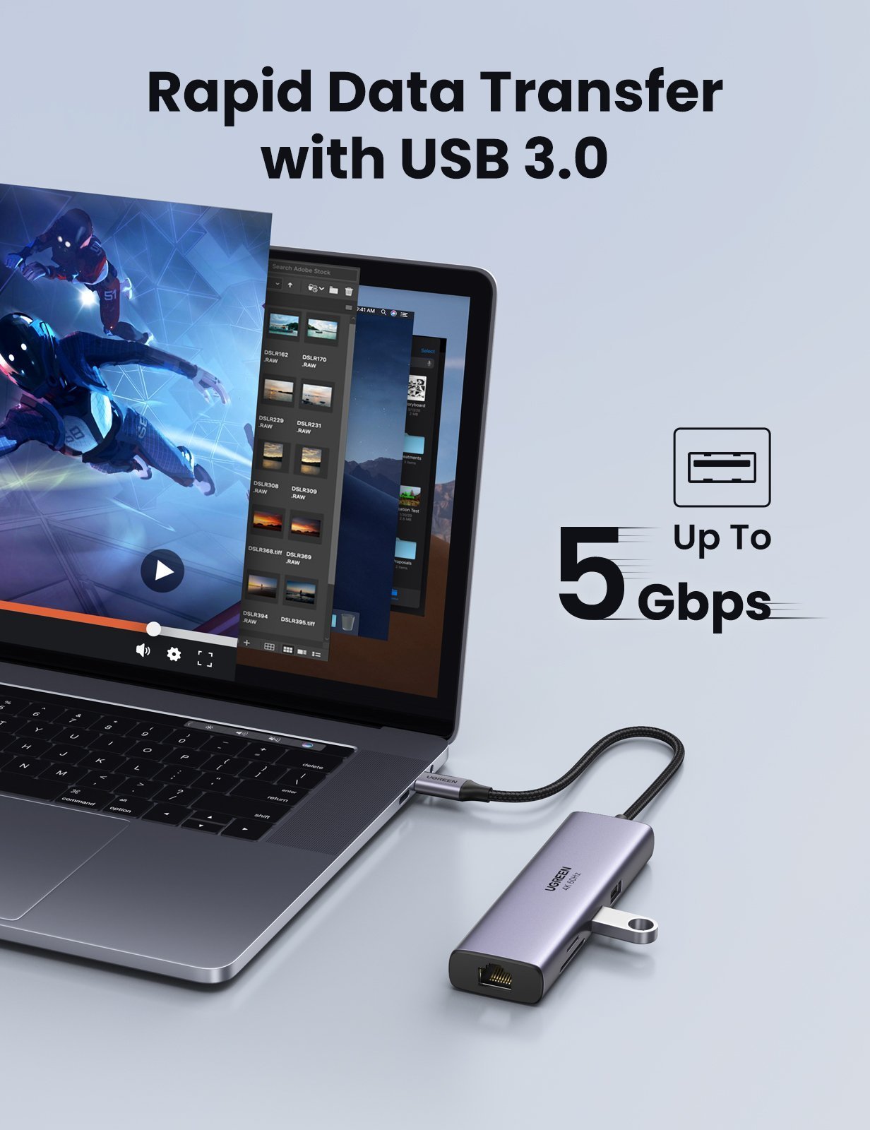 mousebows 7-in-1 USB-C Hub with 4K HDMI
