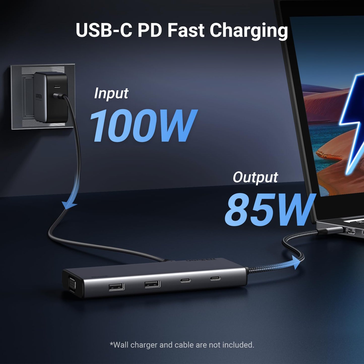 mousebows 8 in 1 USB C 4K Docking Station Dual Monitor