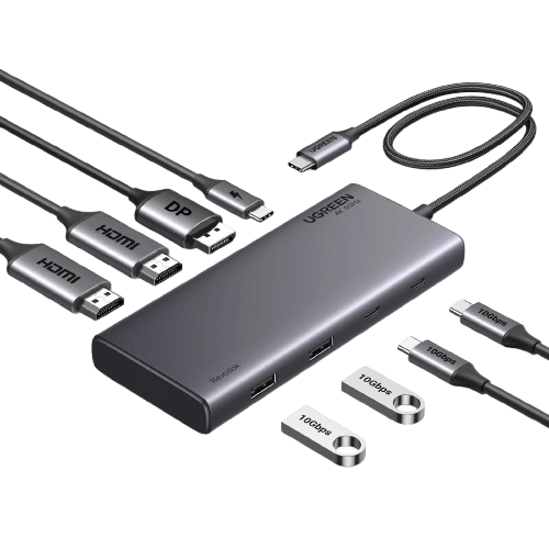 mousebows 8 in 1 USB C Docking Station with Dual Monitor