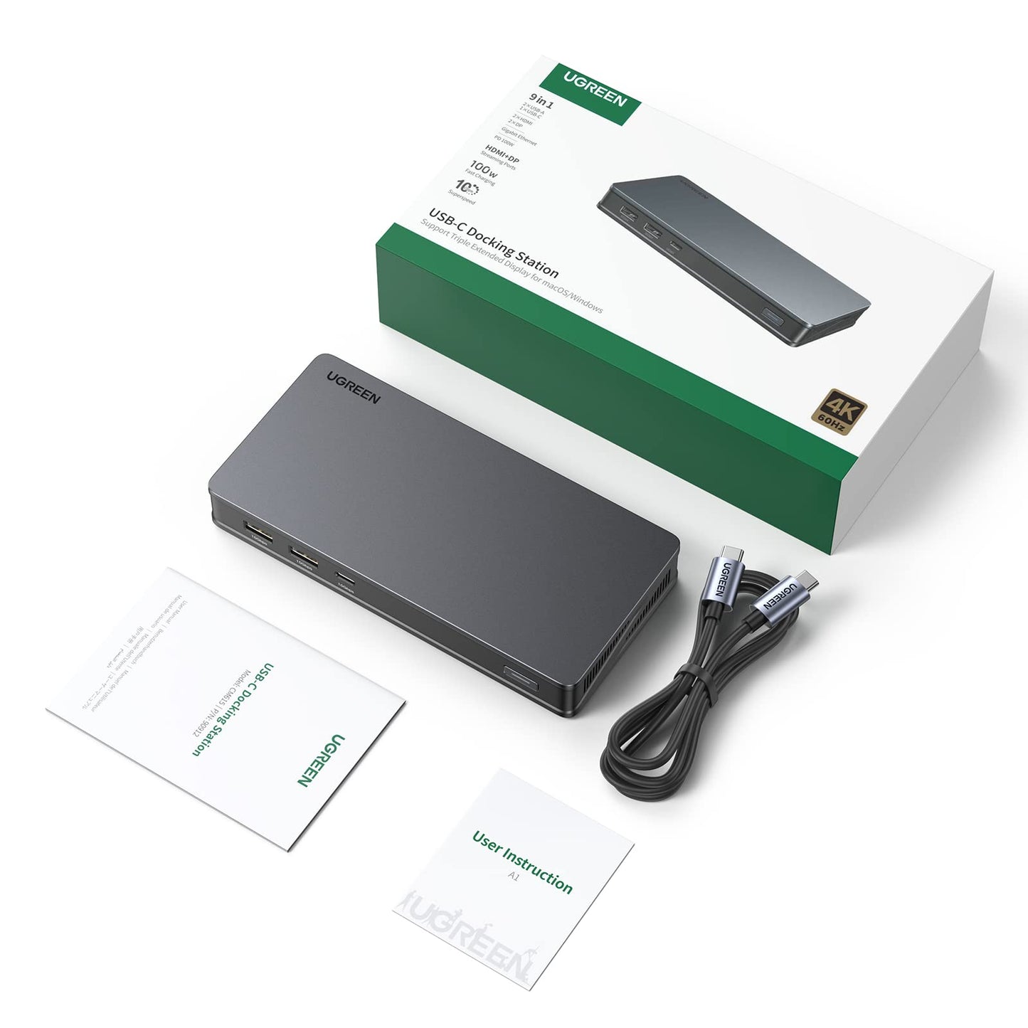 mousebows Revodok Pro 9-in-1 4K Multi-Display Docking Station