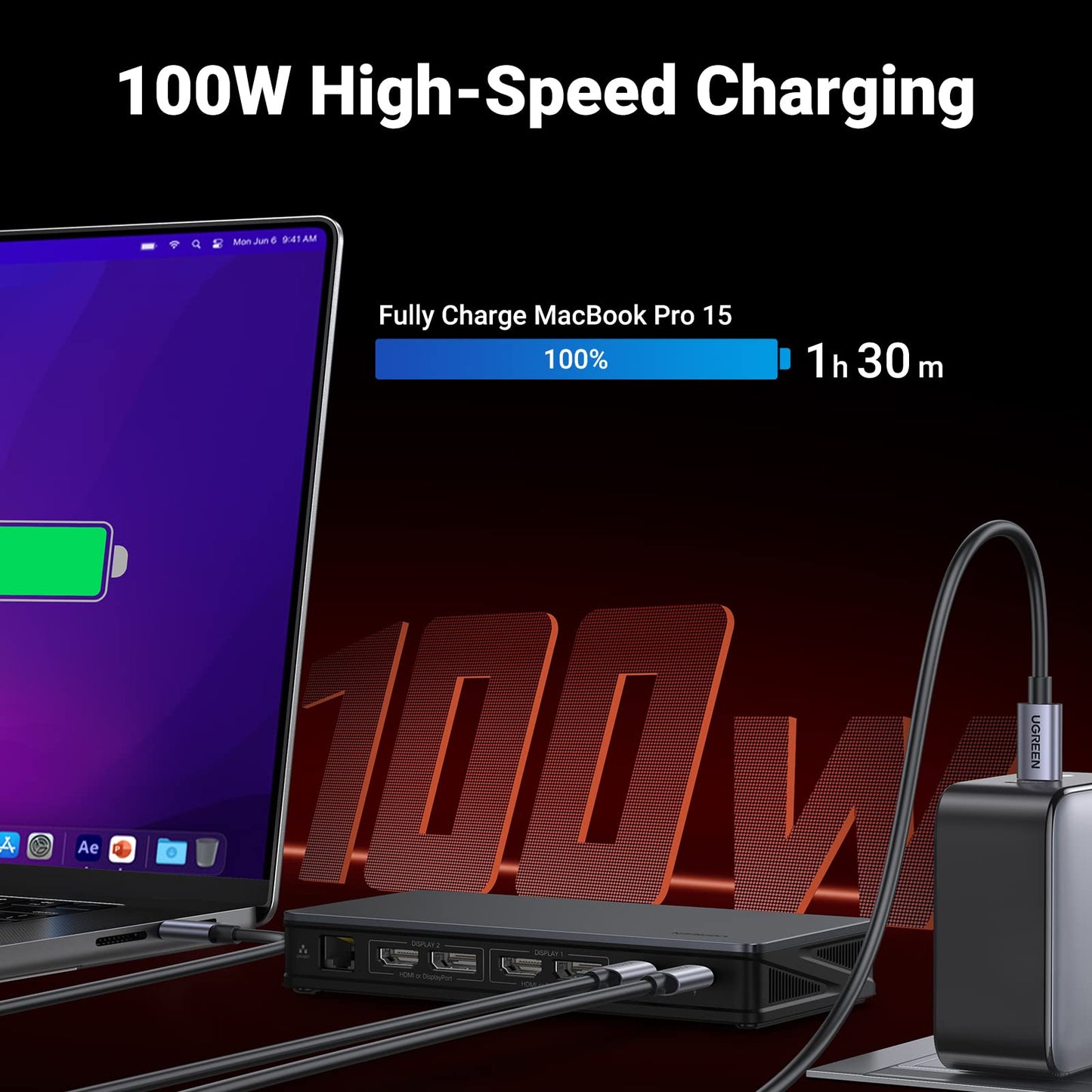 mousebows Revodok Pro 9-in-1 4K Multi-Display Docking Station
