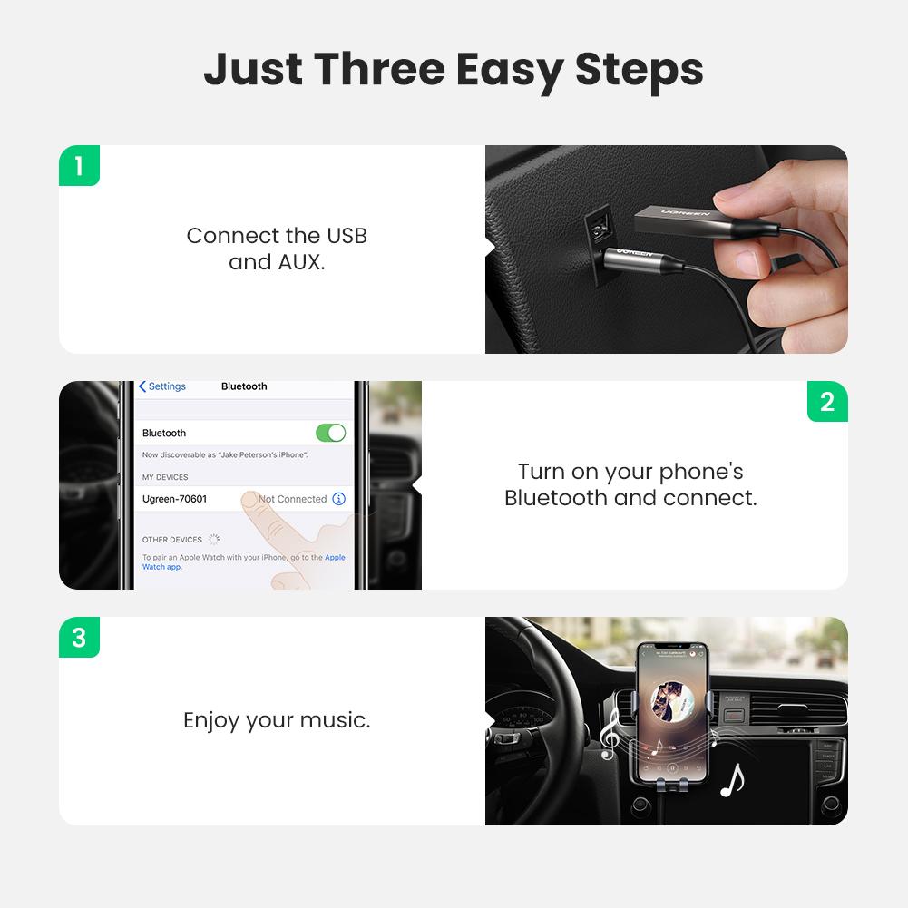 mousebows Aux to Bluetooth 5.0 Adapter
