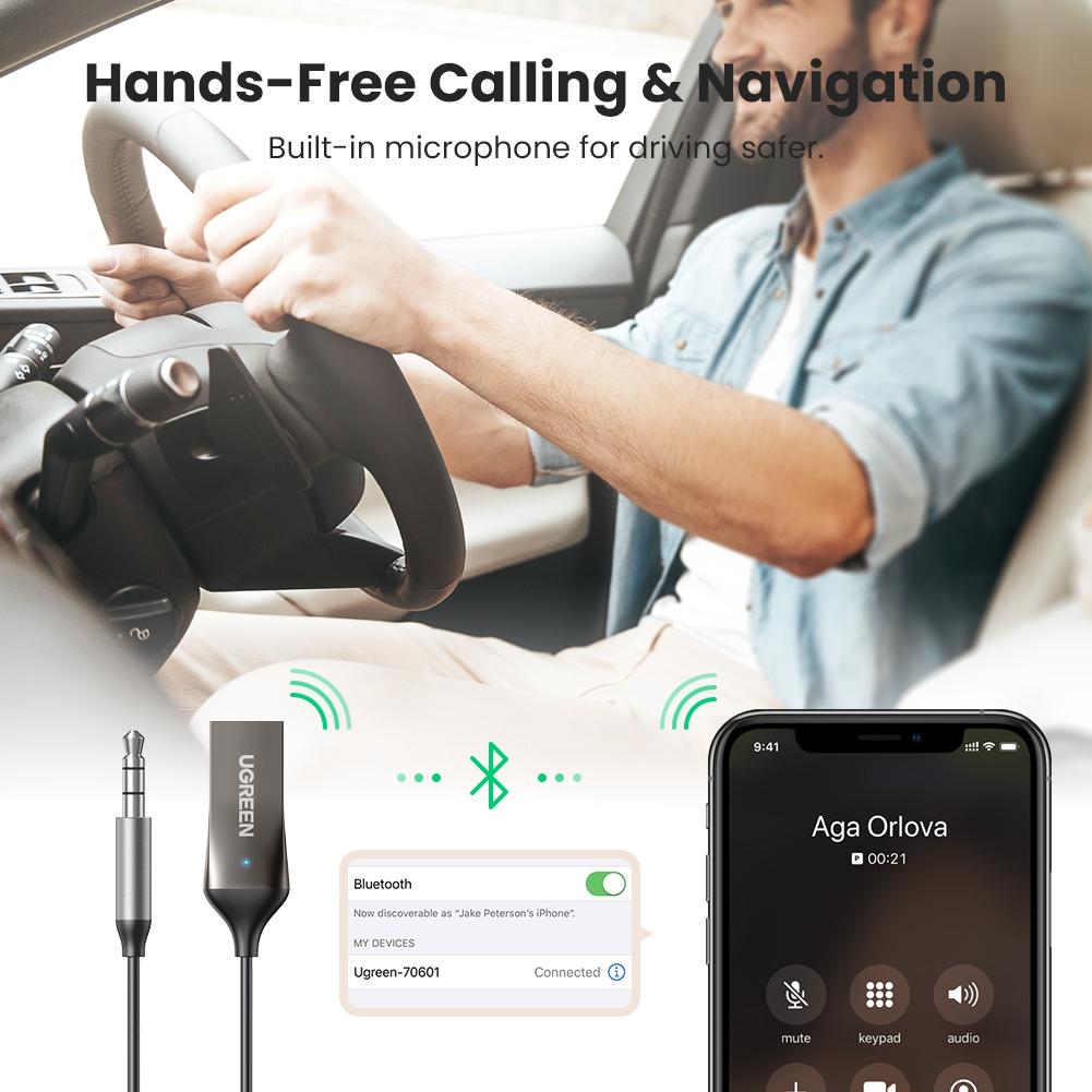 mousebows Aux to Bluetooth 5.0 Adapter