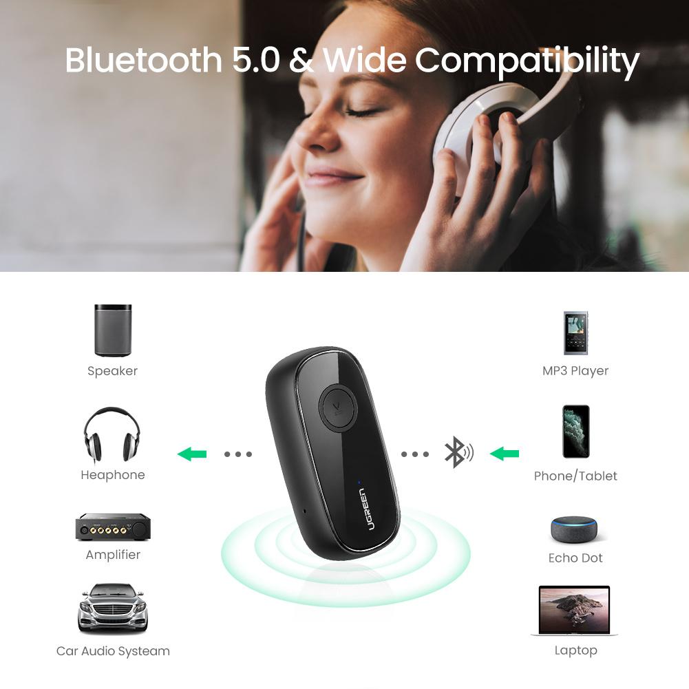 mousebows Bluetooth 5.1 Aux Car Adapter