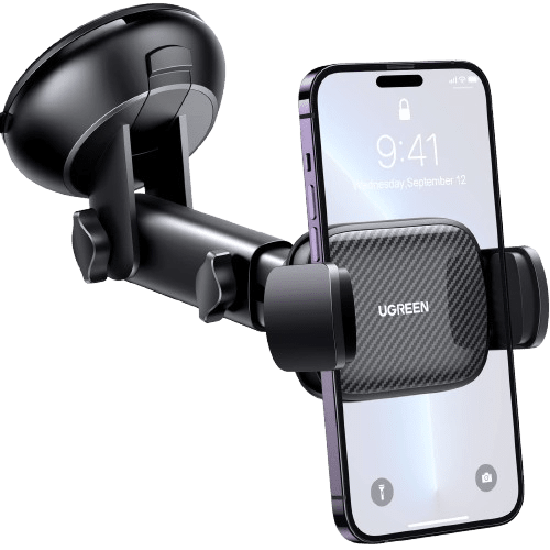 mousebows Car Phone Holder (Telescopic Arm, 360° Rotation)