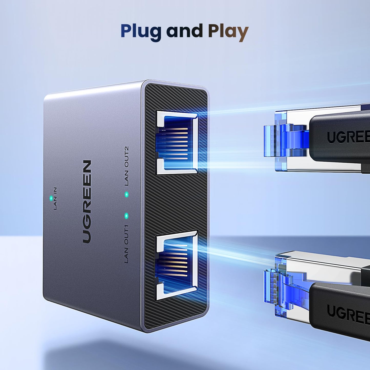 mousebows Ethernet Splitter 1 to 2