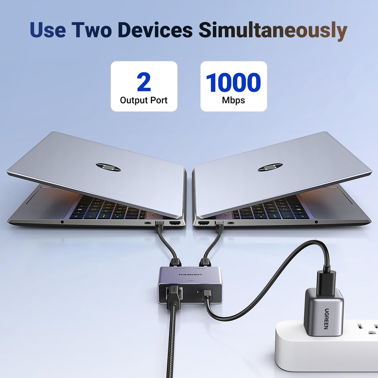 mousebows Ethernet Splitter 1 to 2
