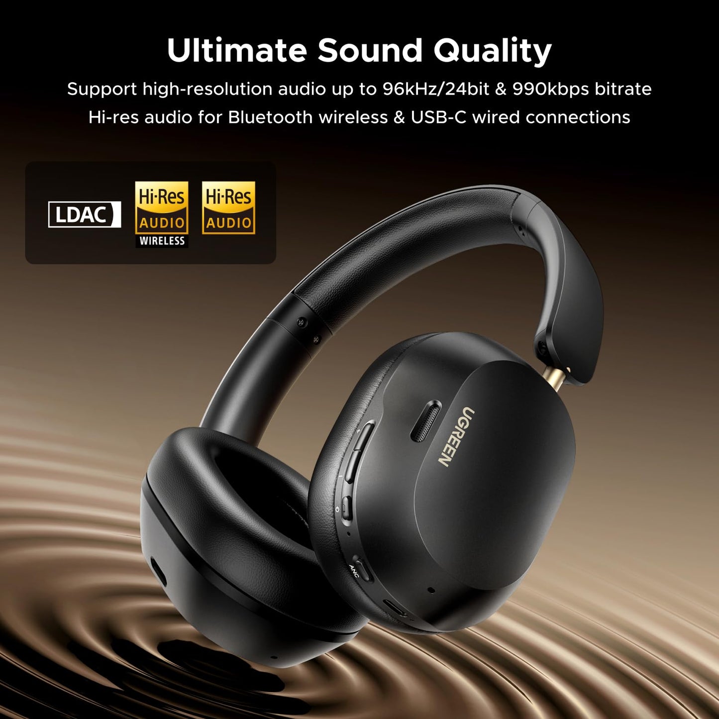 mousebows HiTune MAX 5C  Bluetooth Headphones (Over-Ear, Noise-Canceling, Hi-Res)
