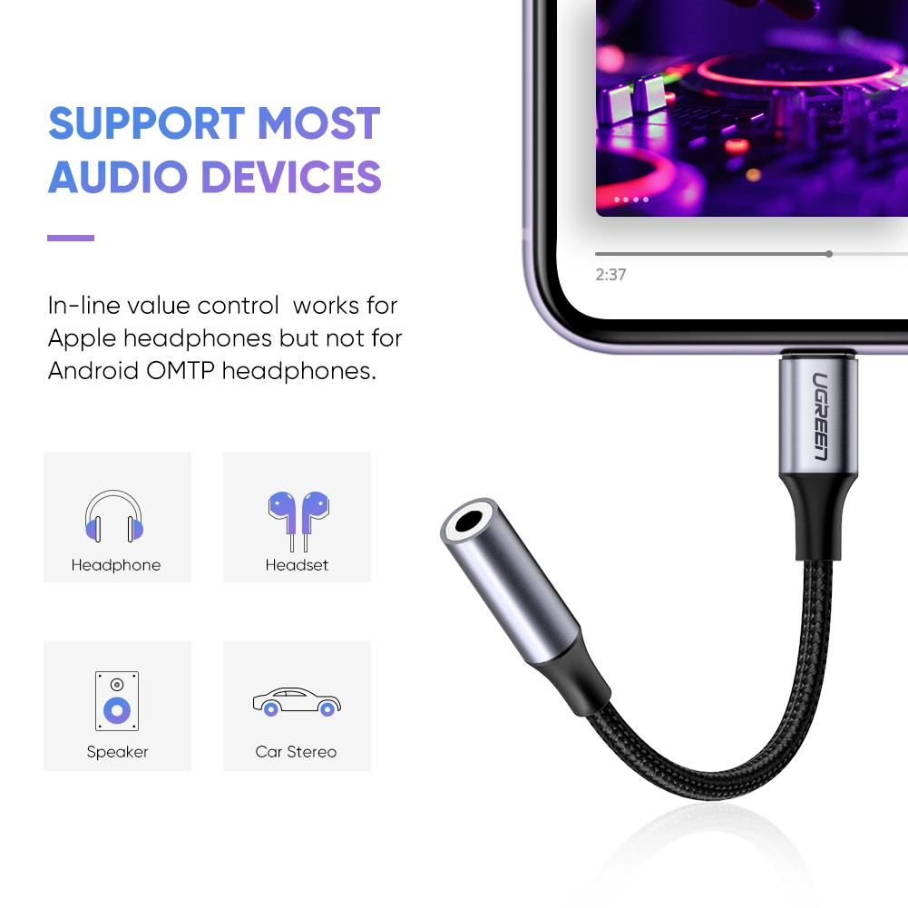 mousebows Lightning to 3.5mm Adapter Apple MFi Certified