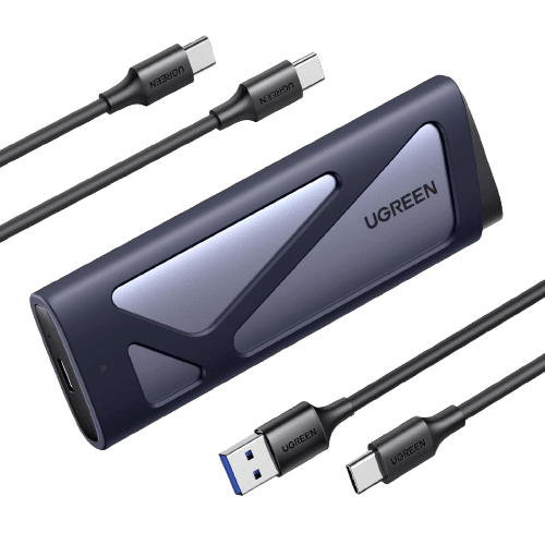 mousebows M.2 NVMe SATA SSD Enclosure 10Gbps USB 3.2 Gen 2