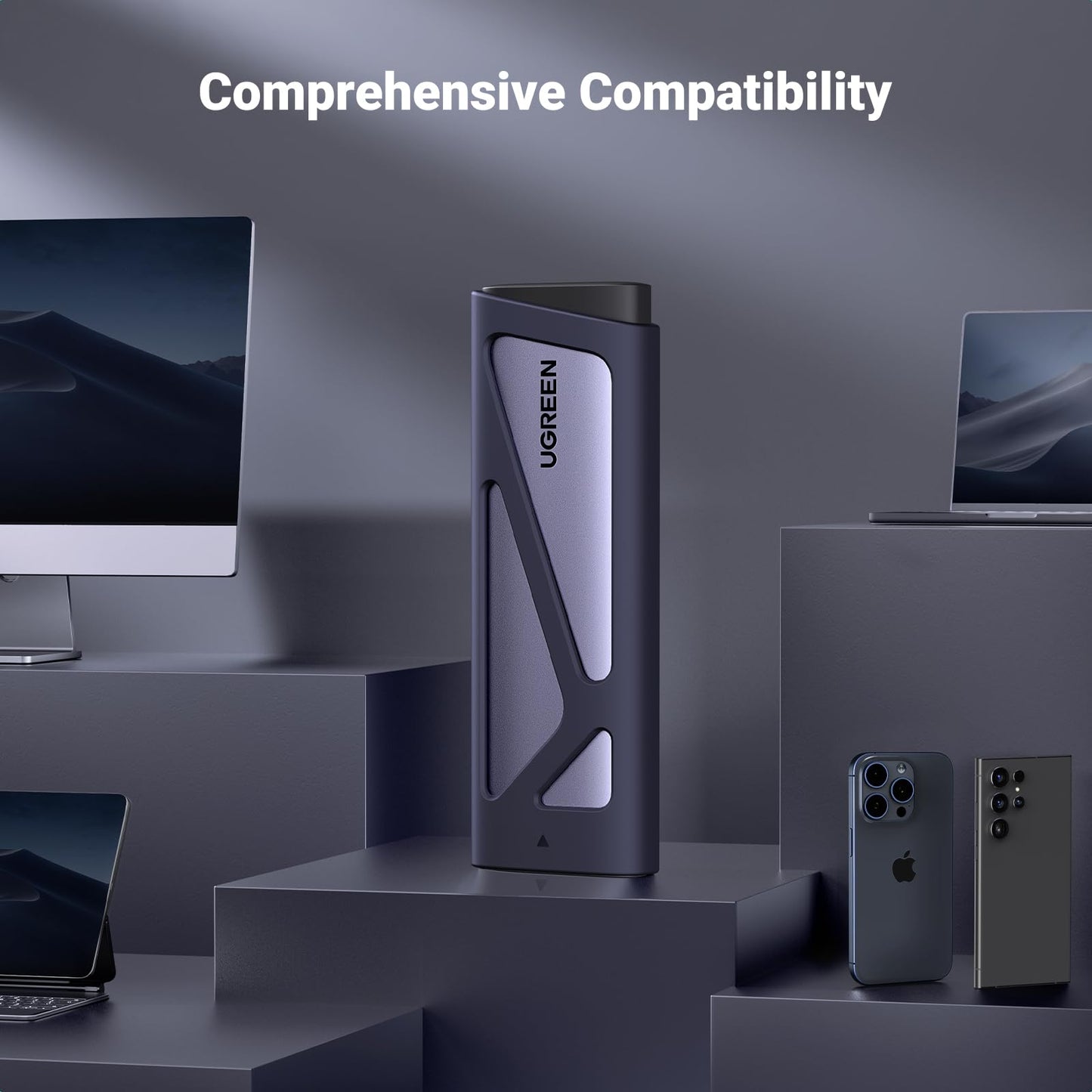 mousebows M.2 NVMe SATA SSD Enclosure 10Gbps USB 3.2 Gen 2