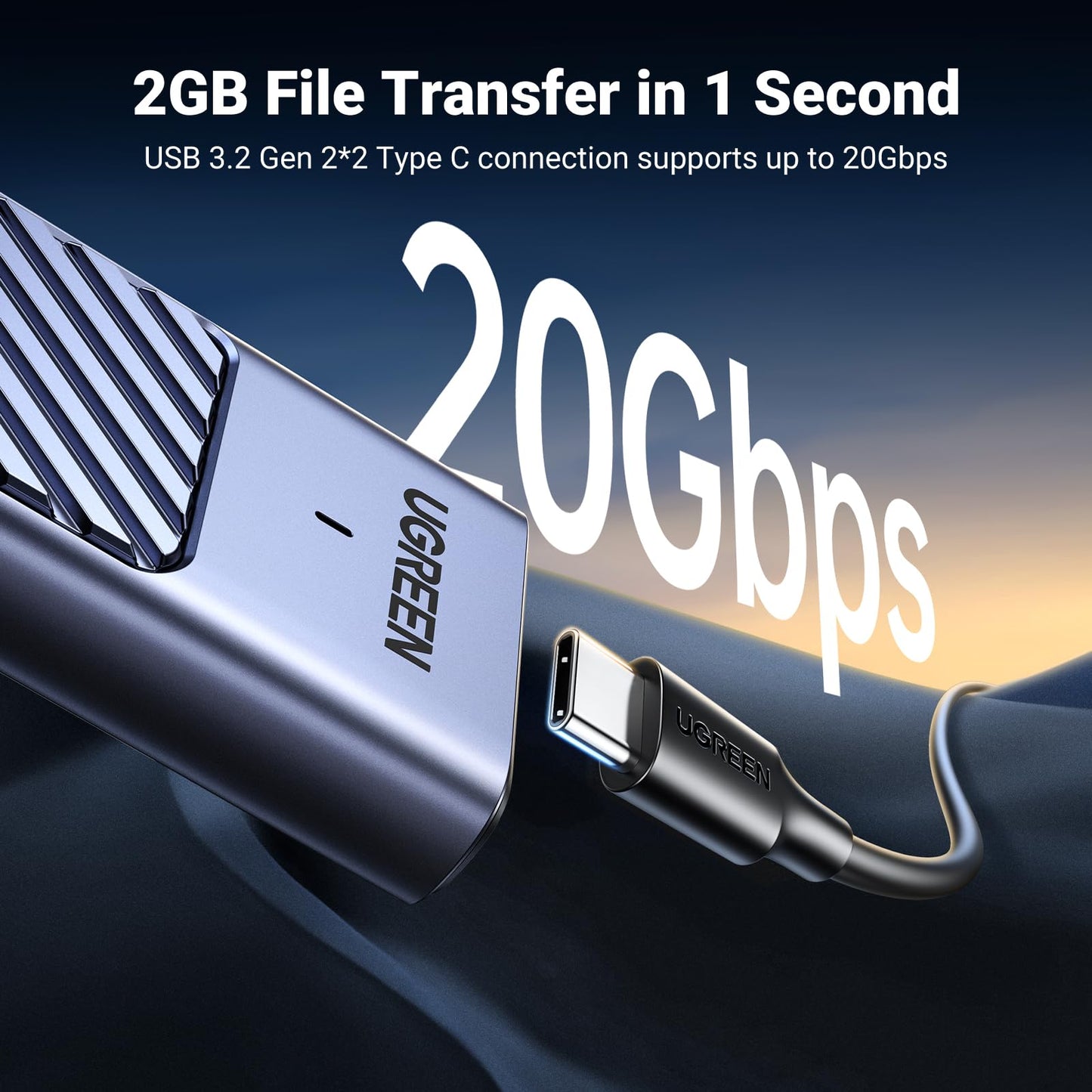 mousebows M.2 NVMe SATA SSD Enclosure