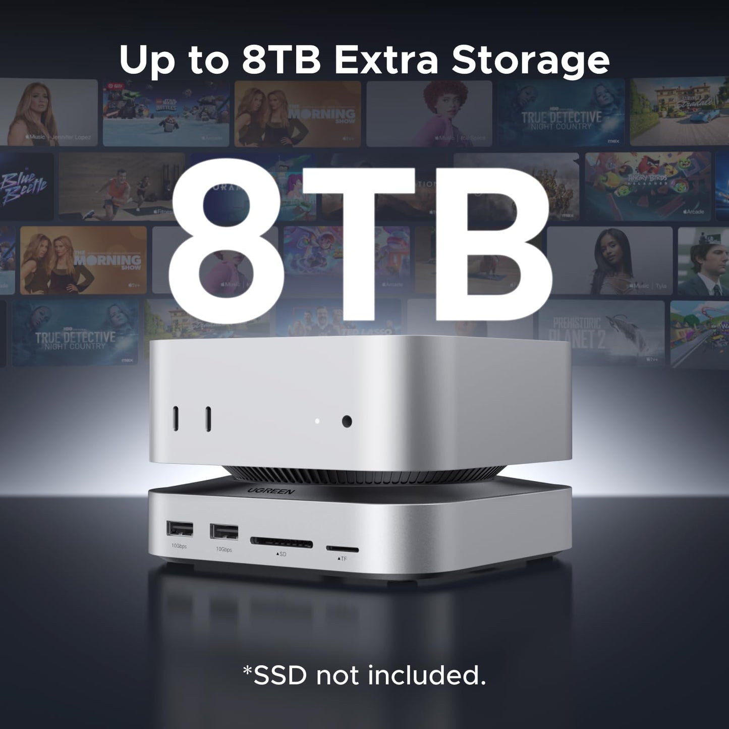 mousebows Mac mini 11-in-1 Docking Station with SSD Expansion